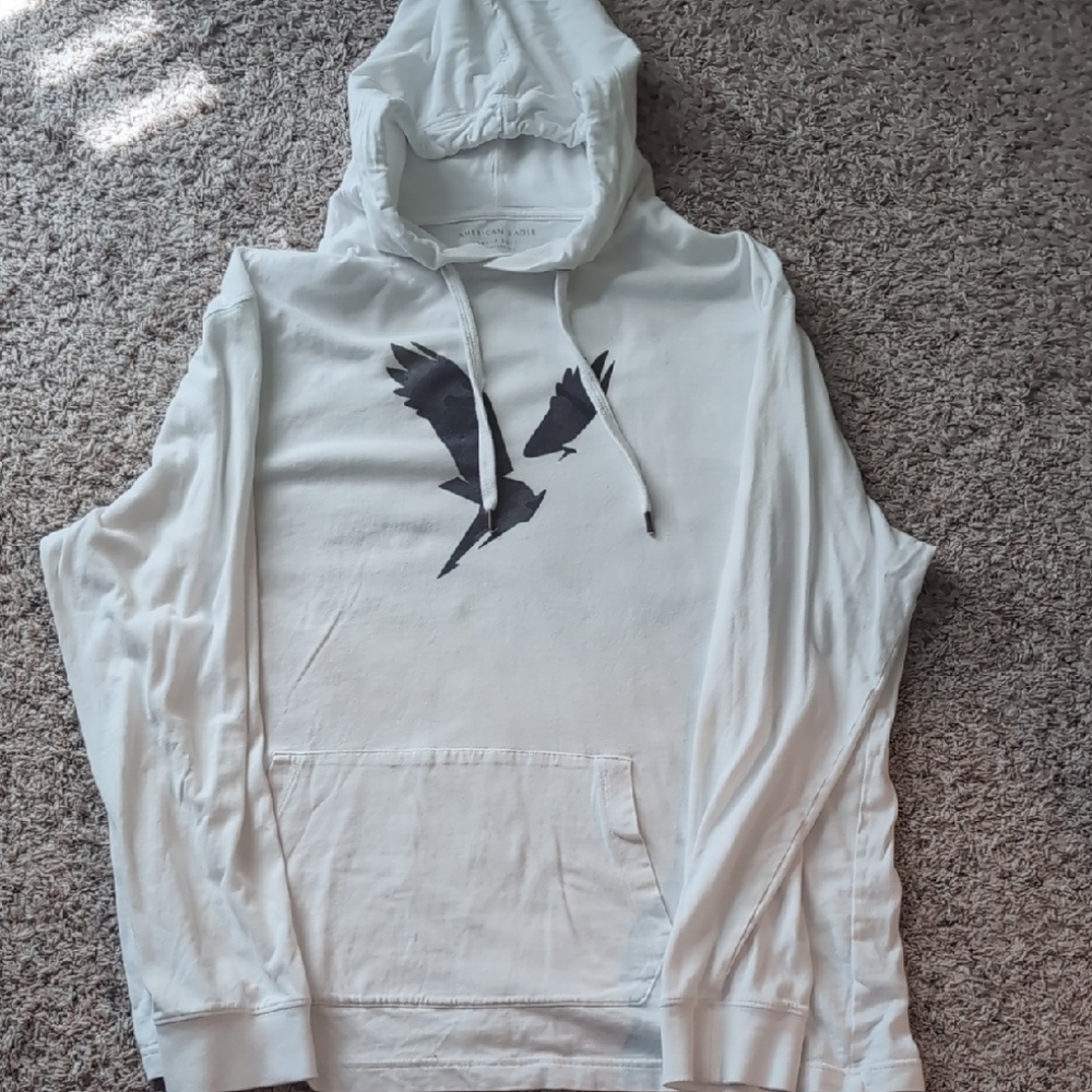 American Eagle Outfitters White Super Soft Hoodie